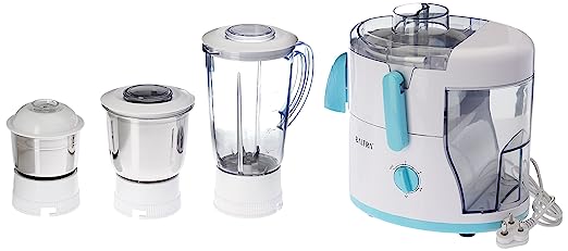 Baltra BJMG-105 550-Watt Juicer Mixer Grinder with 3 Jars (White) Baltra BJMG-105 550-Watt Juicer Mixer Grinder with 3 Jars (White)